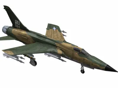 AirCraft 07 - fighter 3D model