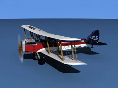 Airco DH-4 London Air Transport 3D model