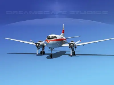 Martin 404 Soutwest Airways 3D model