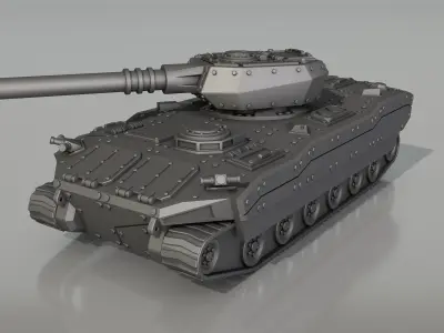 Battle tank V-2 -model for 3d printer 3D print model