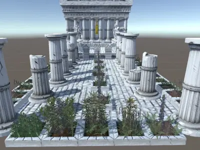 Ancient Greek City Pack I 33 GameReady Assets Low-poly 3D model