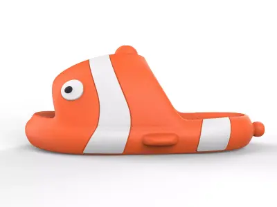 Slippers fish Cartoon 3D 3D model