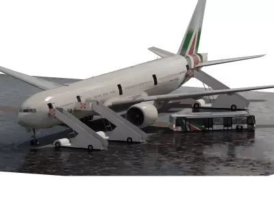 ALITALIA BOEING 777-300ER 3D model