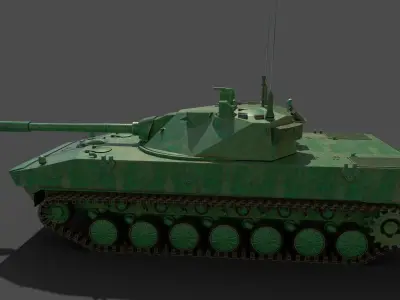 Sprut SD Light Tank Free low-poly 3D model