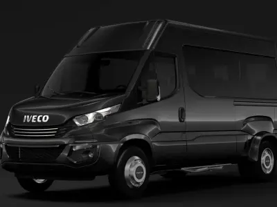 Iveco Daily Minibus L2H2 2017 3D model