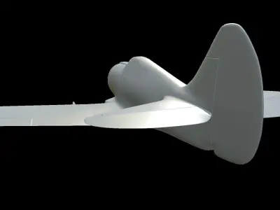 CAC Boomerang fighter model for 3D-printing 3D print model