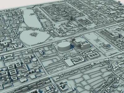 Beijing City China 3D print model