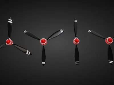 Propellers with dome 3d 2024 3D model