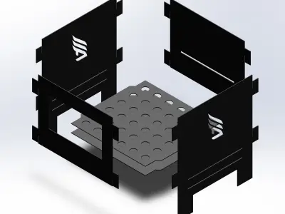 Wood Burning Stove 3D model