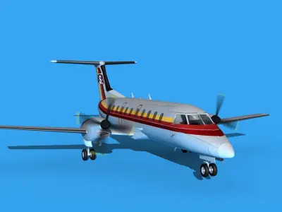 Embraer EMB120 Atlantic Southeast Airlines 3D model