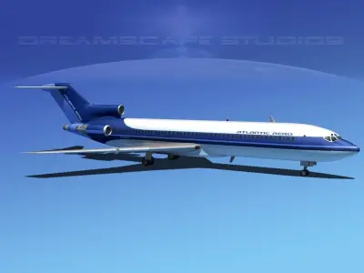 Boeing 727-200 Atlantic Air 3D model