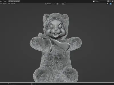 Skunk Furry 3d Model 3D model