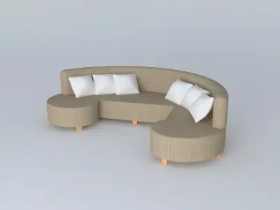 Custom Sofa Couch Free 3D model