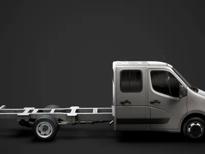 Renault Master CrewCab DW E30 Chassis 2010 3D model