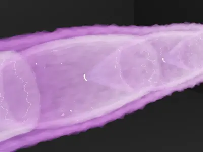 Rocket - Jet Engine Thrust Animation 3D model