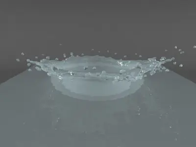 Splash 01 3D model