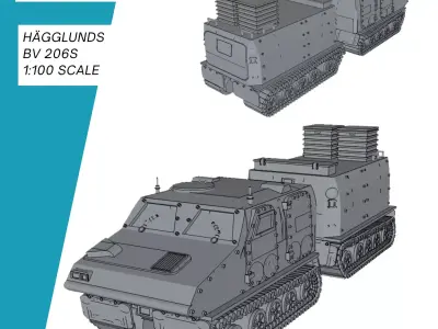 Bandvagn 206S 3D print model