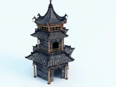 Chinese Pavilion V2 3D model