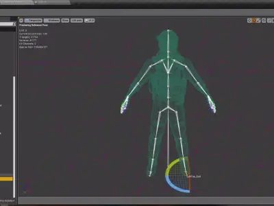 Retargeted US Marine Soldier Low-poly 3D model