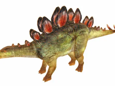 Stegosaurus Low-poly 3D model