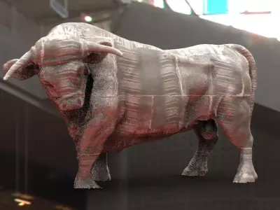 Bull Statue 3D 3D model