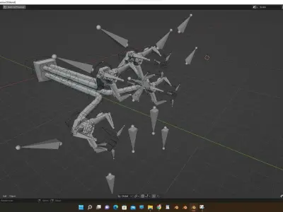 OCTO ROBOTIC TENTACLES 3D model