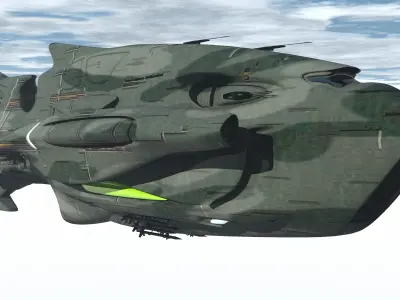 Rebel Alliance Battlecruiser 3D model