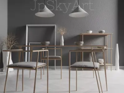 Dining Room Free 3D model