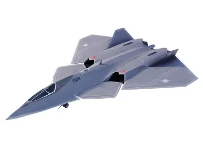 Lockheed NGAD prime concept fighter Low-poly 3D model