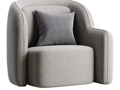 Chair Barrier Right 3D model