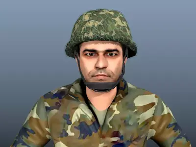 INDIAN ARMY CHARACTER 1 3D model