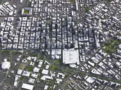 Denver Low-poly 3D model