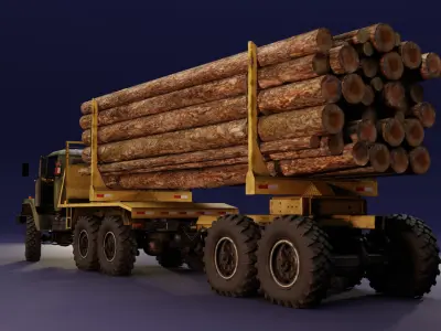 DCB K-133BYAT - Logger - Unbranded Low-poly 3D model