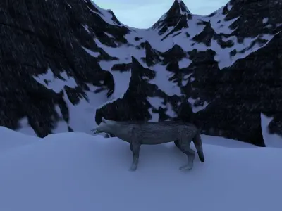 Gray Wolf Free 3D model