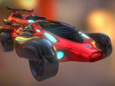 Vehicle car Free low-poly 3D model