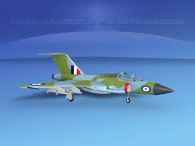Gloster F-9 Javelin V04 3D model