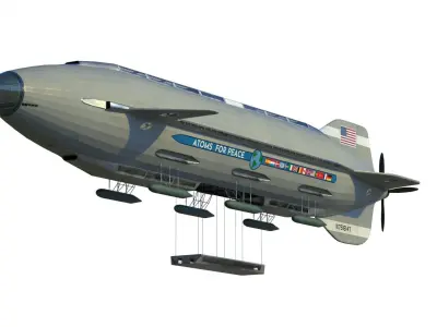 Atoms for peace dirigible 3D model