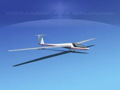 DG-400 17-Metre Motorglider V08 3D model