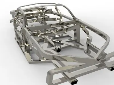 Shield DR3 Titanium Frame Free 3D model