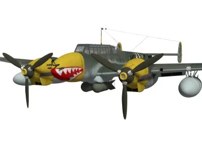 Messerschmitt Bf110 E1 3D model