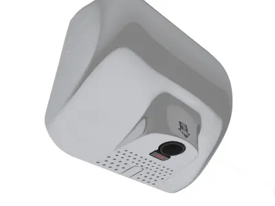 Xlerator Hand Dryer- Chrome 3D model