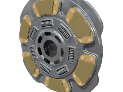 Flywheel Model of Clutch Disk 3D model