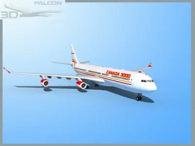 Falcon3D A340-600 Canada 3000 3D model