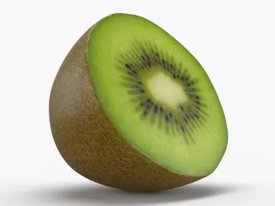 Half Cut Kiwi 3D model