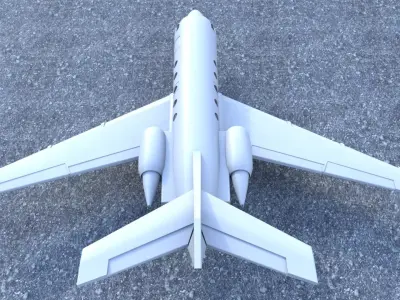 Dassault Falcon 200 3D model