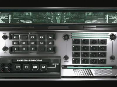 control panel 3D model