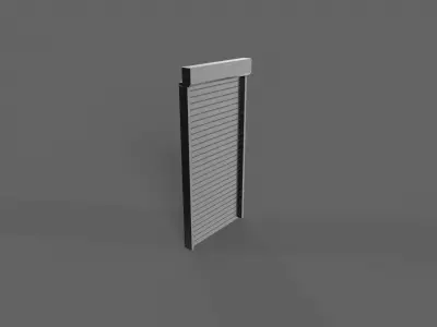 PBR Industrial Door A1 Low-poly 3D model