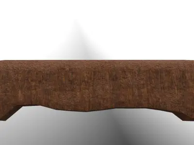 Simple wood knife Free low-poly 3D model