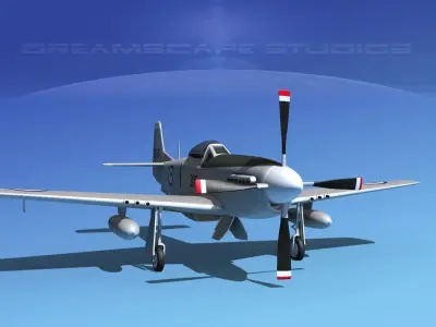 P-51D Mustang RAAF 3D model