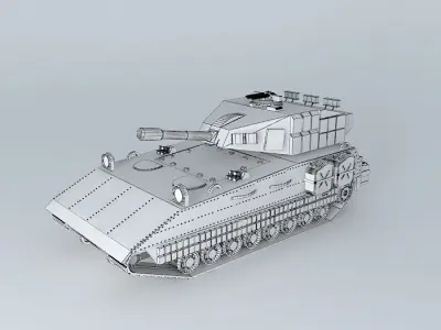 Mortar car 112 FARS Free 3D model